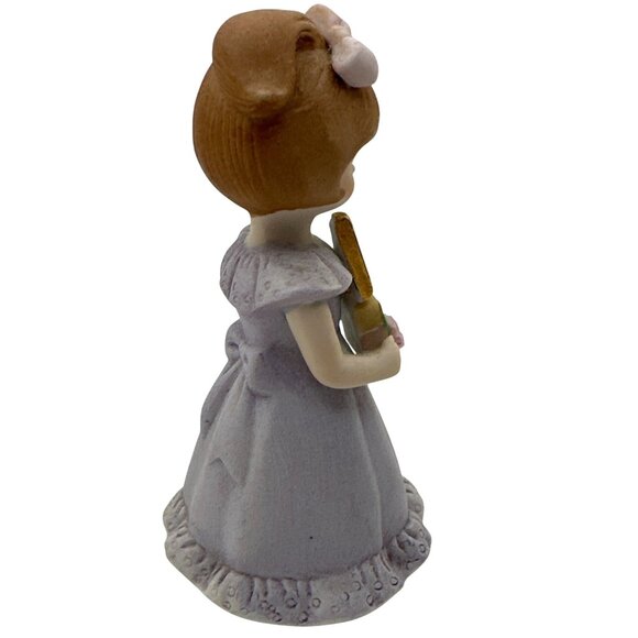 Growing Up Birthday Girls Figurine Age 4 By Enesco Bisque Porcelain Girl - Picture 2 of 4